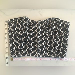 NWT Vintage 1990s Esprit Black and White Hook & Eye Bustier, Size Small